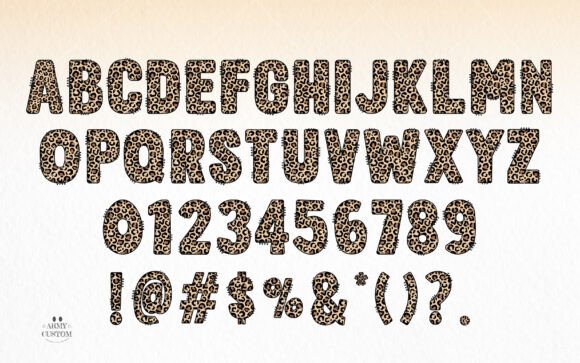 Leopard Army Font preview 3