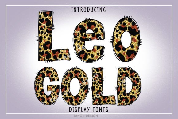 Leopard Gold Font preview 2