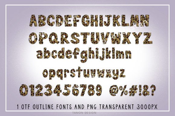Leopard Gold Font preview 3