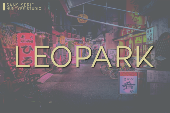 Leopark Font preview 2