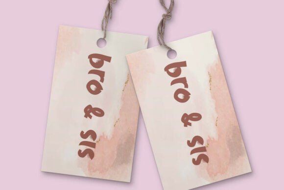 Bro & Sis Font preview 2