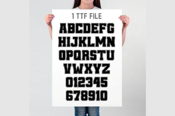 Ab College Outline Font preview 3