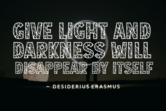 Light Strikes Font preview 2