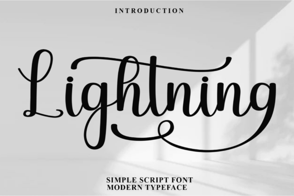 Lightning Font preview 2