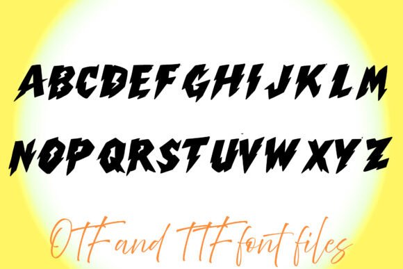 Lightning Font preview 3