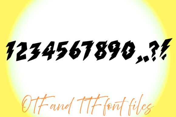 Lightning Font preview 5
