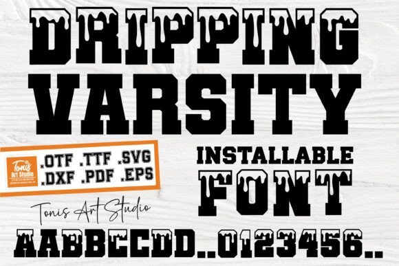 Ab Dripping Varsity Font