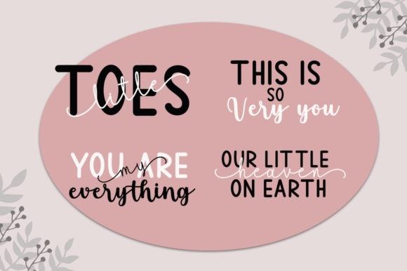 Lilirose Font preview 3