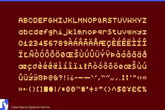 Lilliput Steps Font preview 4