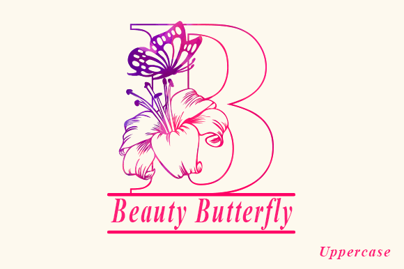 Lily Flower Outline Font preview 2