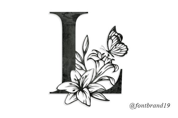 Lilyna Garden Monogram Font