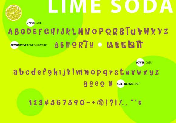 Lime Soda Font preview 2