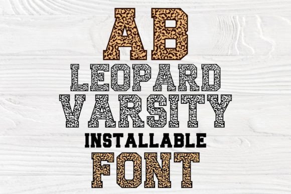 Ab Leopard Varsity Font preview 2
