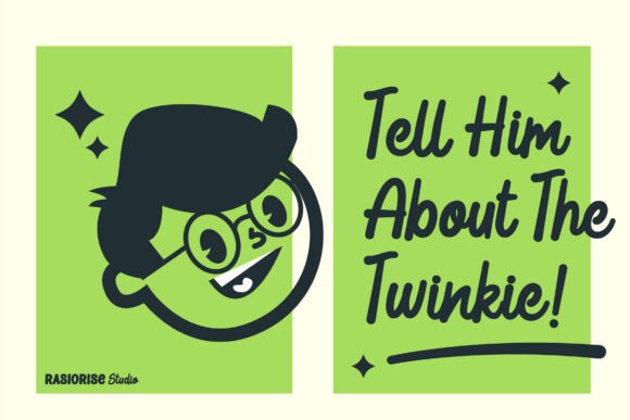 Lime Lines Font preview 2