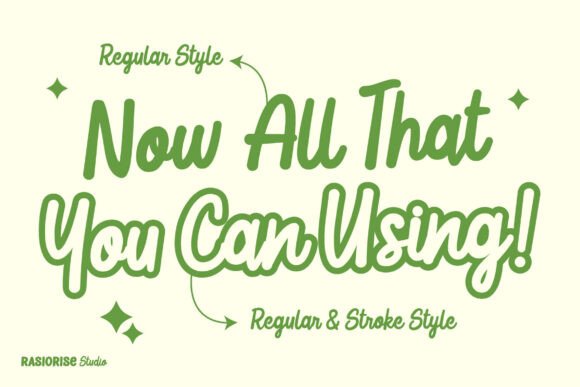 Lime Lines Font preview 3