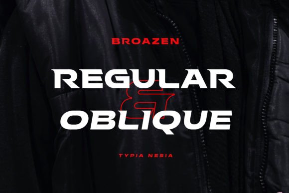 Broaven Font preview 2