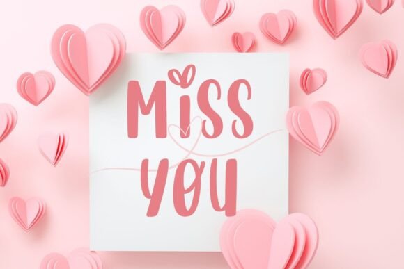 Lineheart Font preview 3