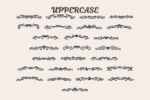 Lines Divider Font preview 3