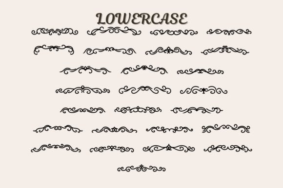Lines Divider Font preview 4