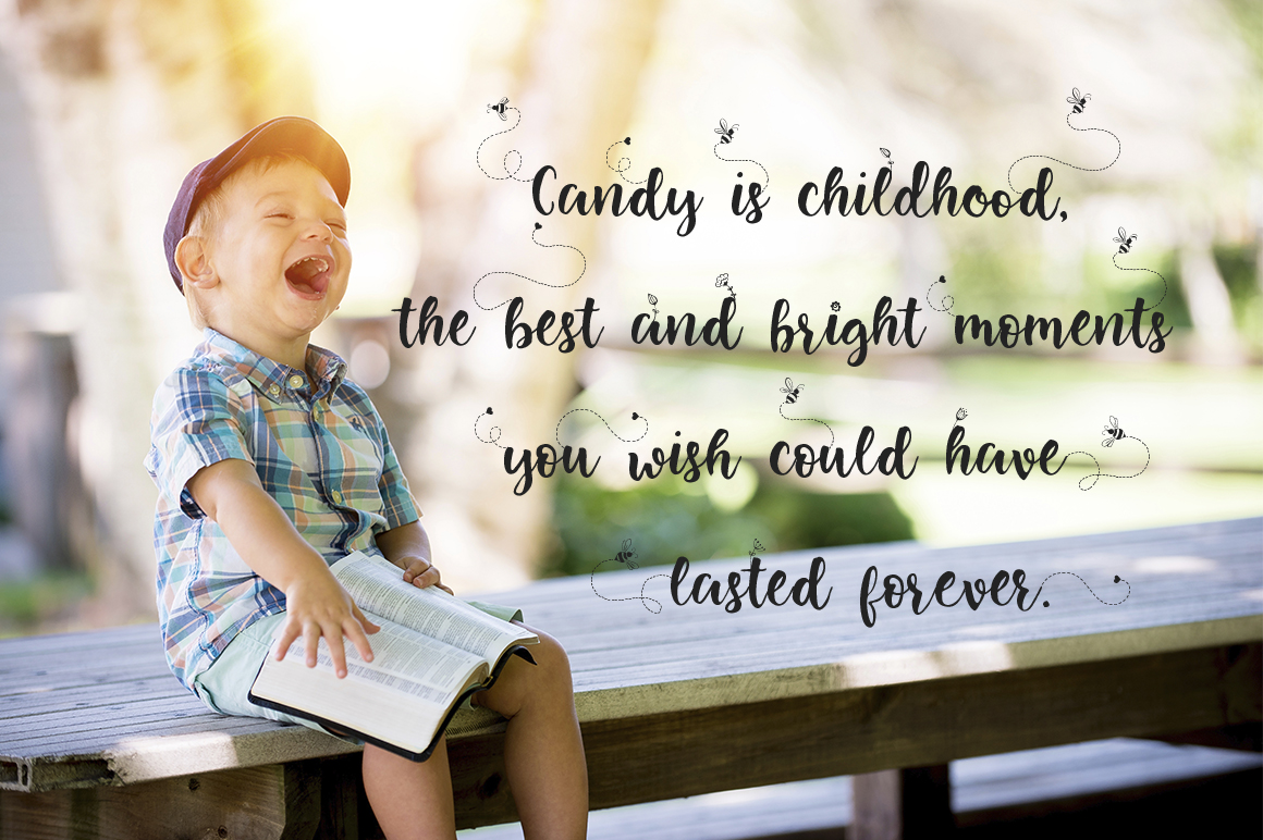 Little Bee Duo Font preview 2