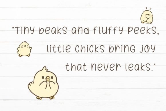 Little Chicken Font preview 2