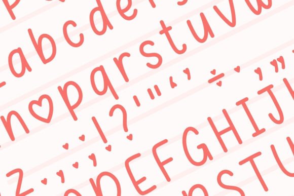 Little Lovey Font preview 3