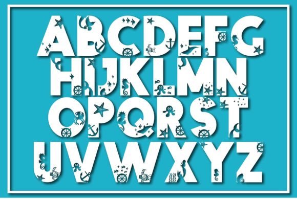 Little Mermaid Font preview 3