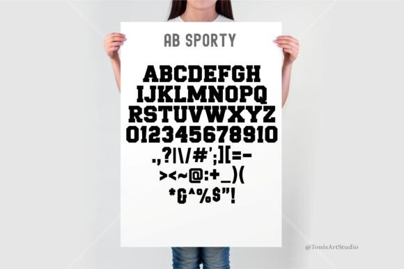 Ab Sporty Font preview 3