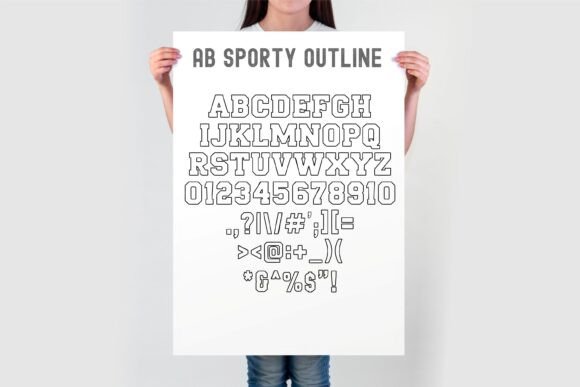Ab Sporty Font preview 4