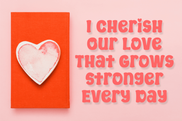 Living Heart Font preview 4
