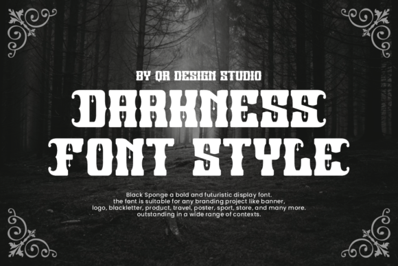 Black Sponge Font preview 3