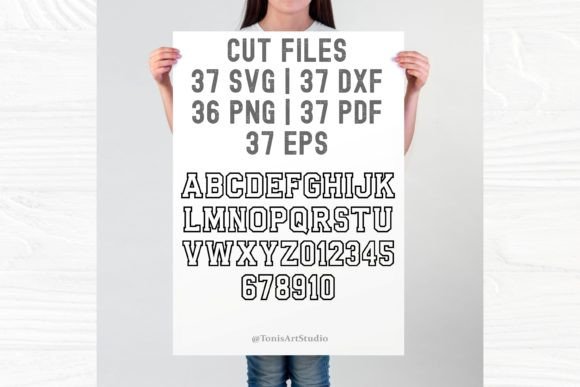 Ab Varsity Outline Font preview 4