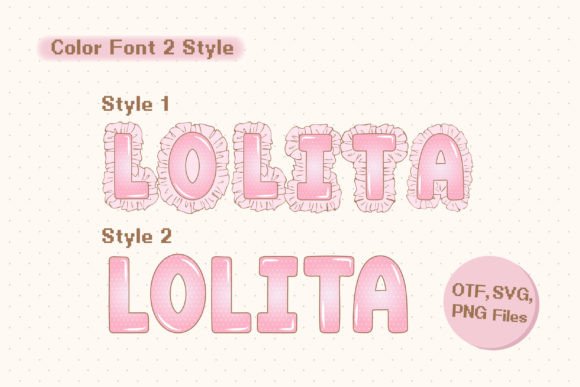 Lolita Coquette Font preview 2