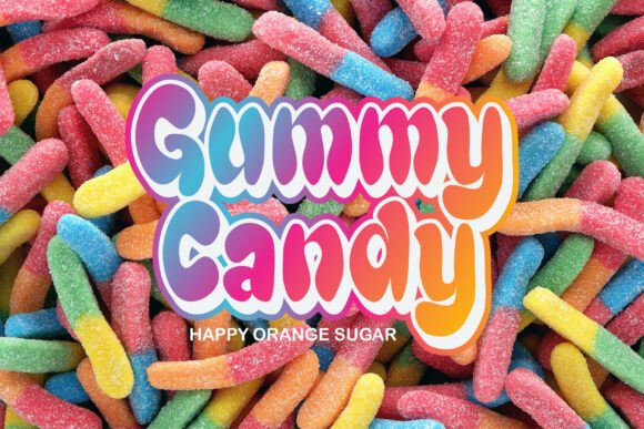 Lollipop Candy Groovy Font preview 4