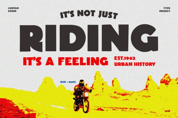 Lomtan Edion Font preview 2