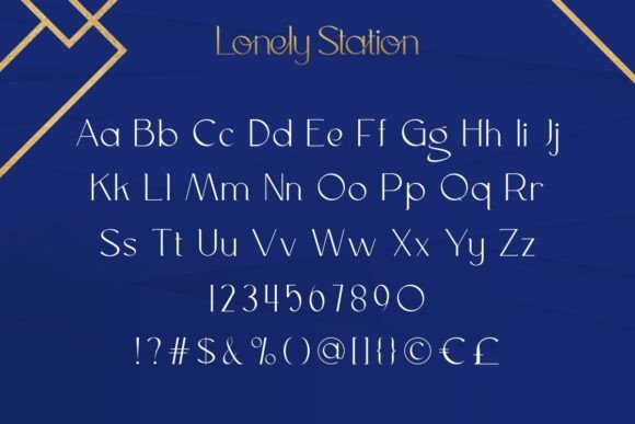 Lonely Station Font preview 4