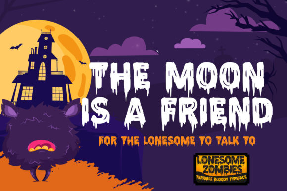 Lonesome Zombies Font preview 2