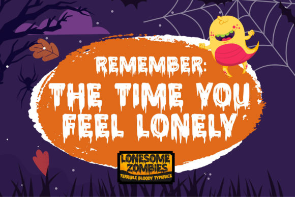 Lonesome Zombies Font preview 3