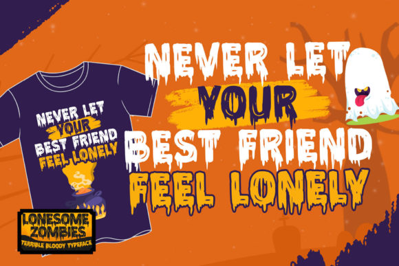 Lonesome Zombies Font preview 4