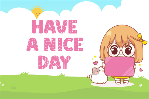 Lora Cute Font preview 4