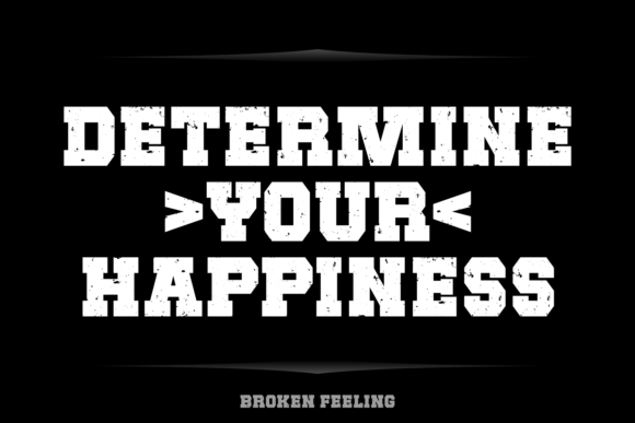 Broken Feeling Font preview 3