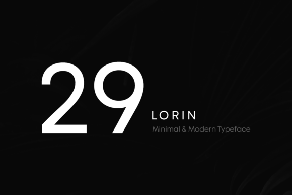 Lorin Font preview 2