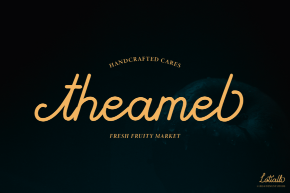 Lotialli Font preview 2