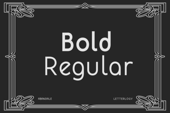 Abandale Font preview 2