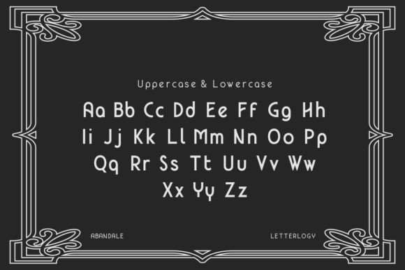 Abandale Font preview 3