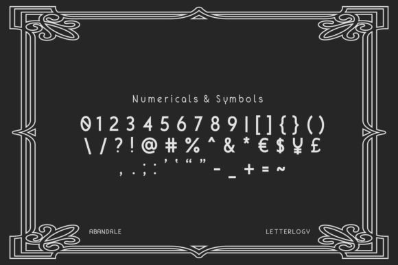Abandale Font preview 4