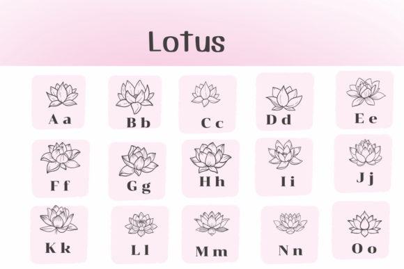 Lotus Font preview 2
