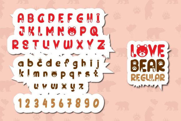 Love Bear Font preview 2