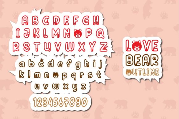 Love Bear Font preview 3
