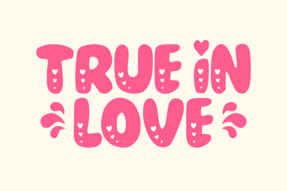 Love Bubble Font preview 2